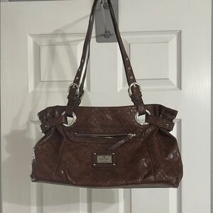 Nicole Miller Rich Brown Shoulder Bag